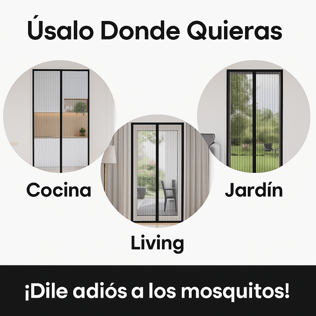 Mosquitera Magnética Premium – Ventila tu Hogar sin Picaduras