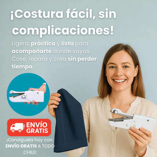 Mini Máquina de Coser Portátil – Cose, arregla y crea en segundos, donde sea que estés.